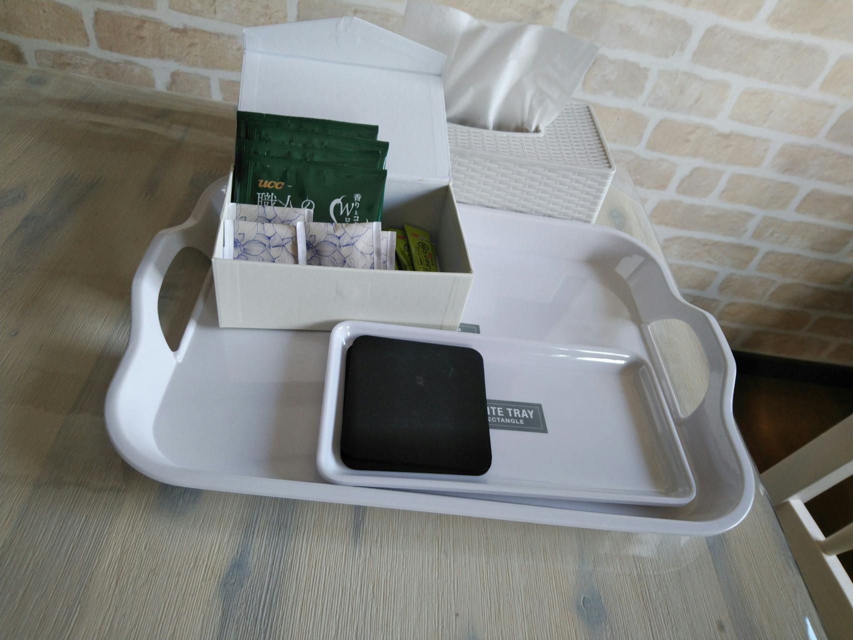 無料のサービス、コーヒー、紅茶、お茶