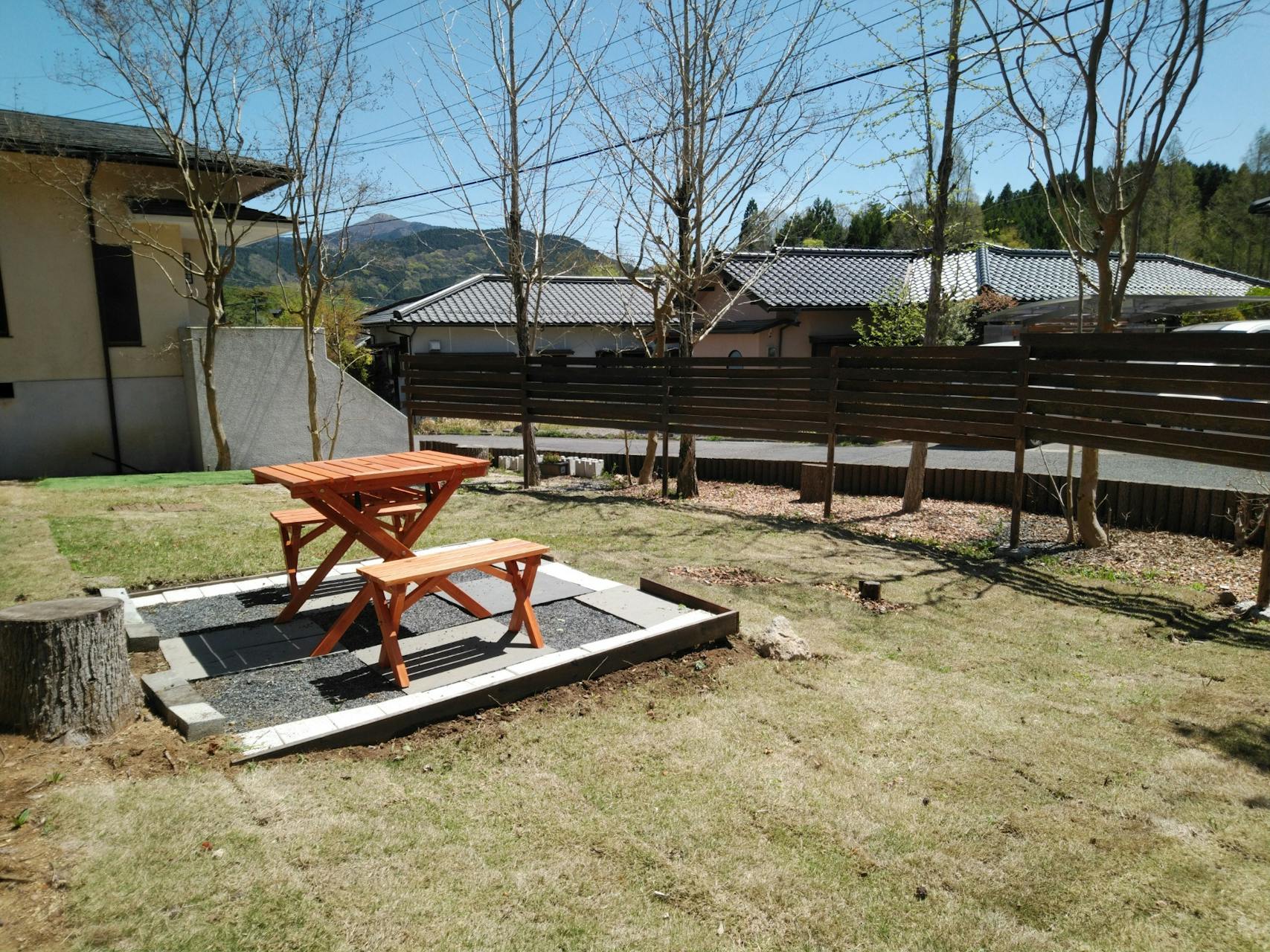 季節によりBBQ可能な庭（電気プレート貸出）