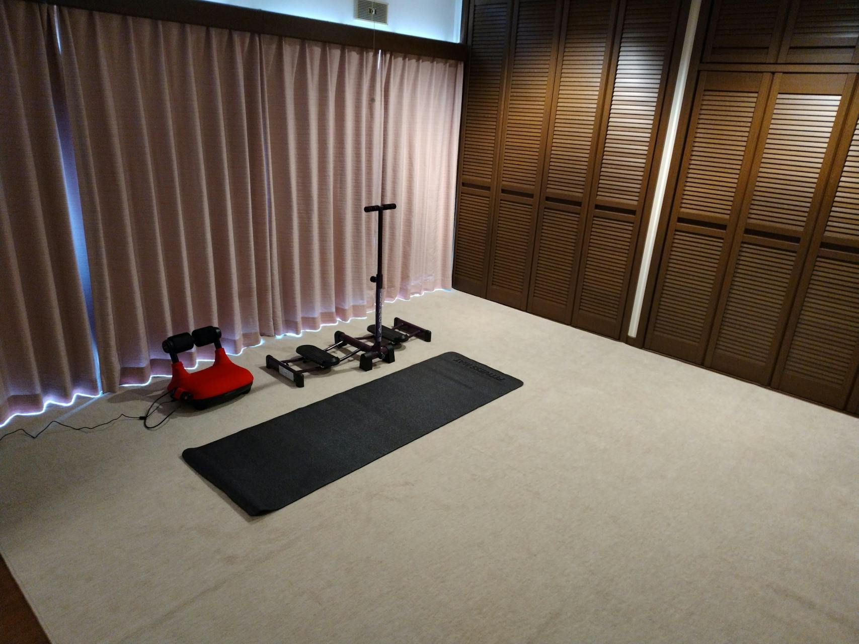 多目的室は簡易ジムにも