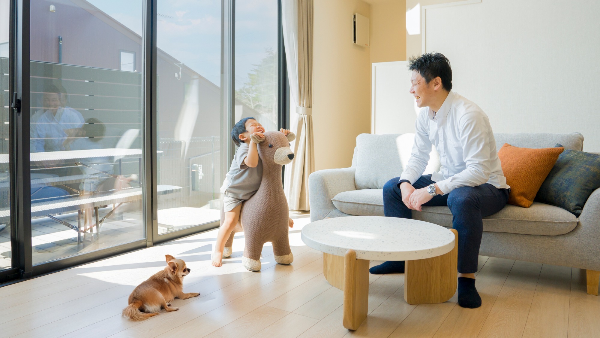 【ペットフレンドリールーム】まるでお家のようにお子さまもワンちゃんもお寛ぎいただけます