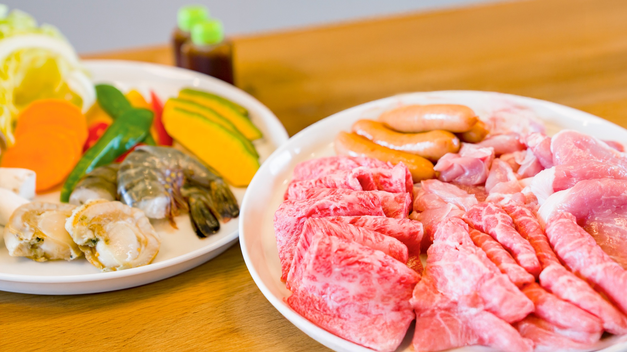 【鉄板焼き盛り合わせ】北杜市産の黒毛和牛の中から選ばれた甲州牛もはいった鉄板焼きセット