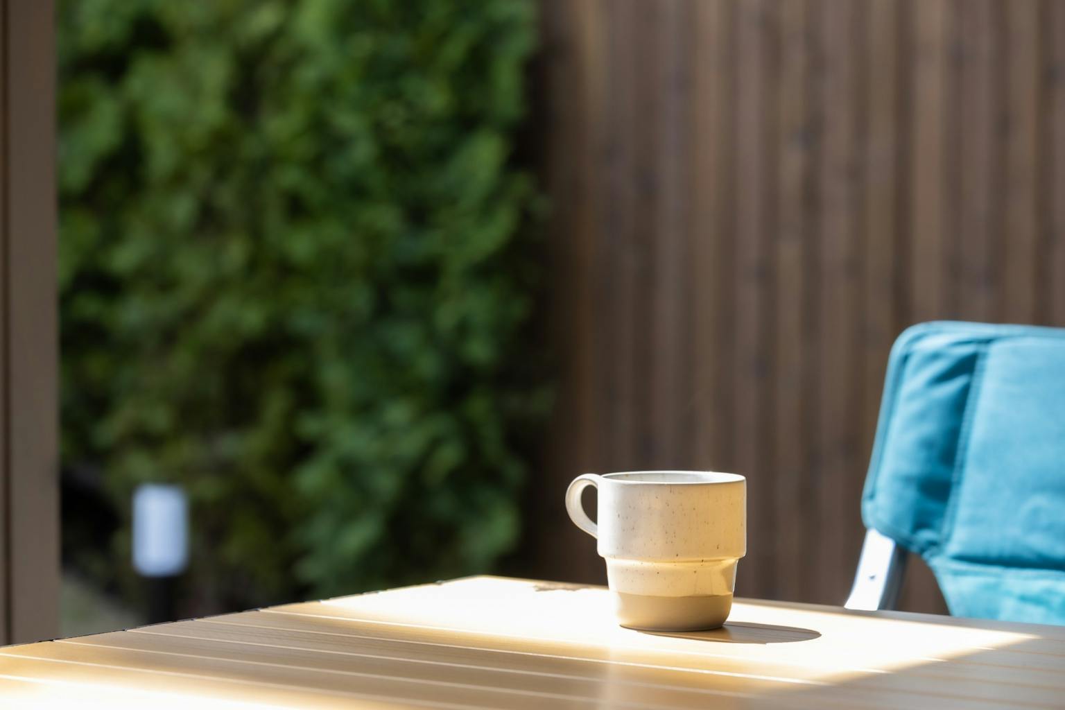 Flori　ウッドデッキでコーヒータイム