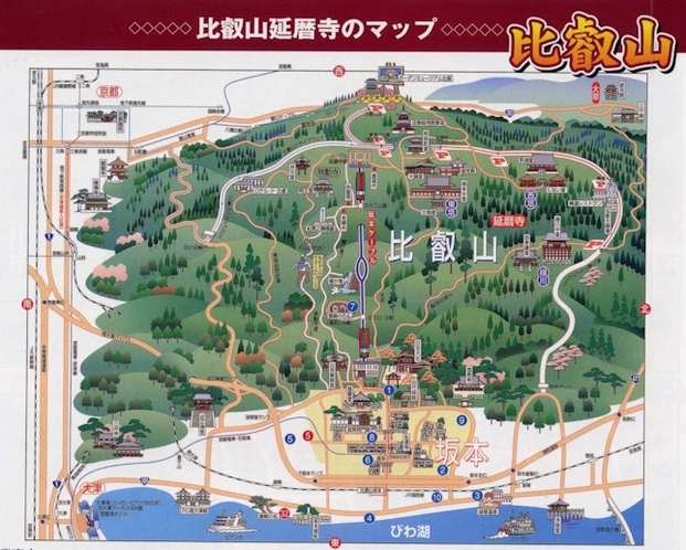 比叡山の地図
