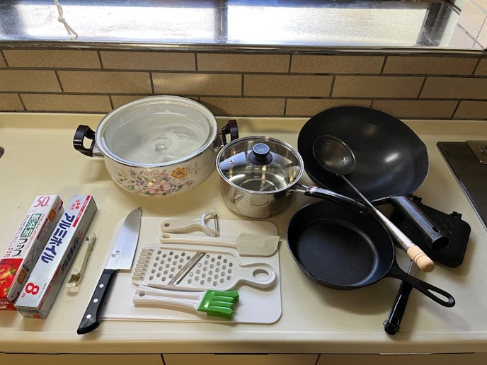 調理器具もいろいろあります。