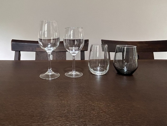 ワイングラス2種/グラス2種 × 各4