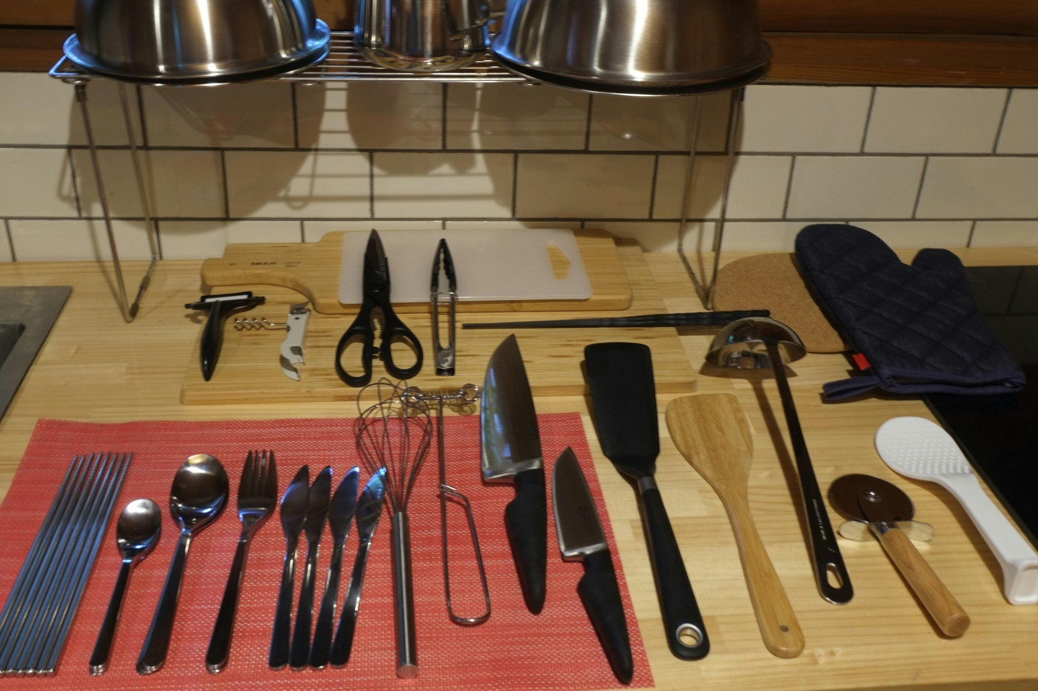 ご用意しているカトラリー、調理器具