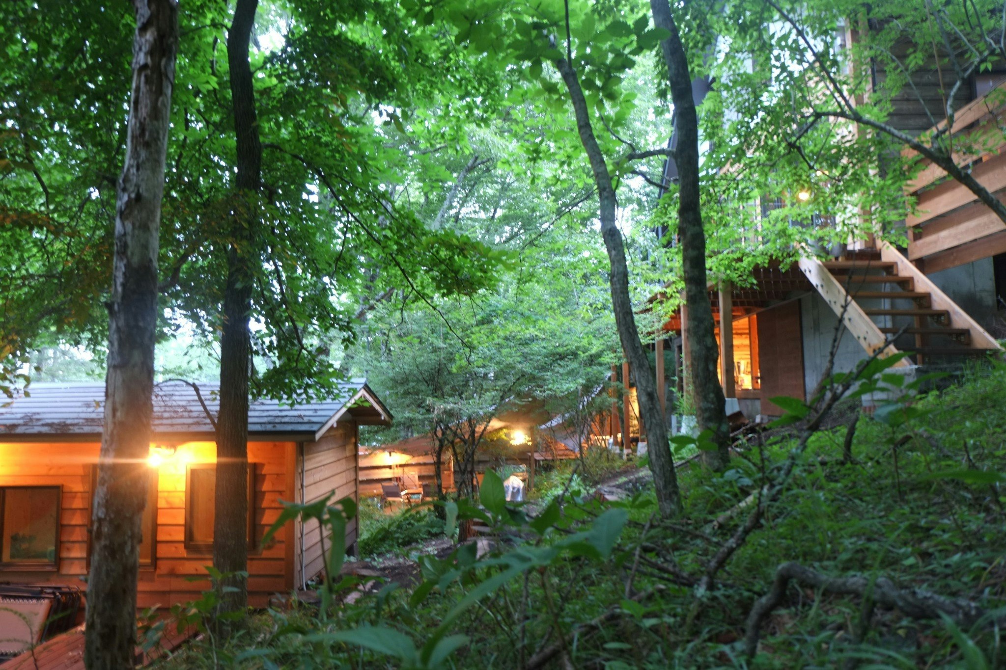 夕暮れ時の様子