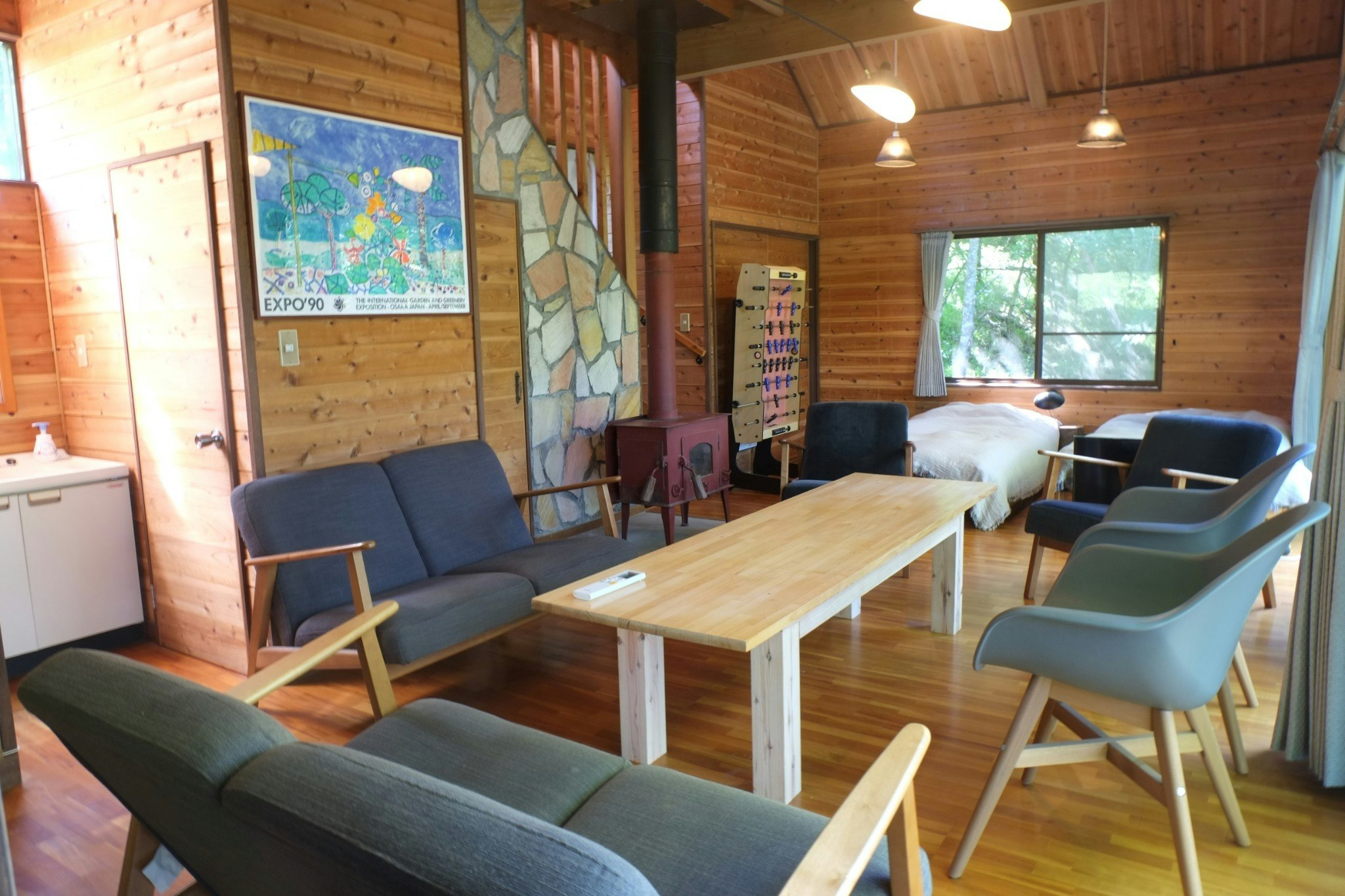 折畳みベッドを配置した場合のリビング