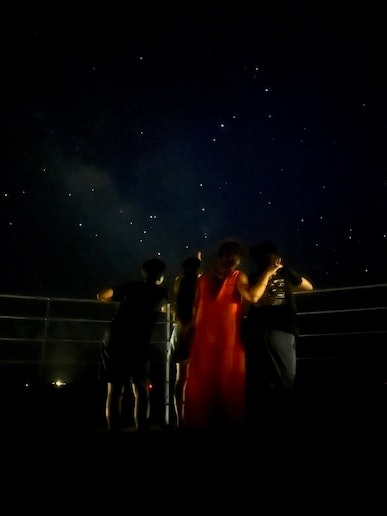 夜は星空が満点(iPhone撮影)
