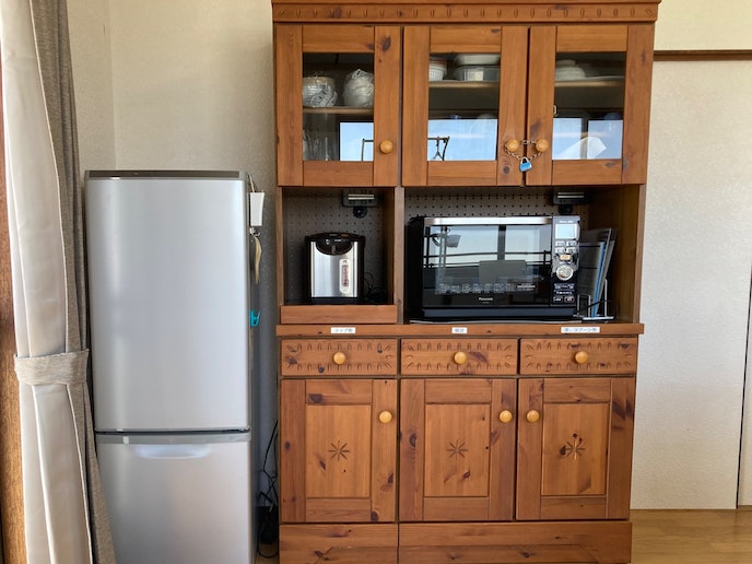 小型ですが冷蔵庫あり