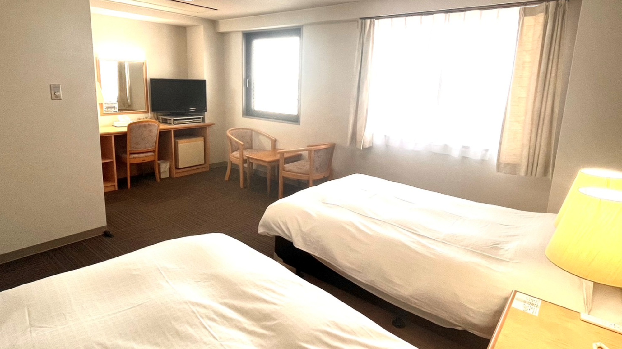 *【ツインルーム2】家族や友人との宿泊にぴったり。