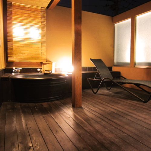 Guest room with open-air bath "Tenmoku" open-air bath