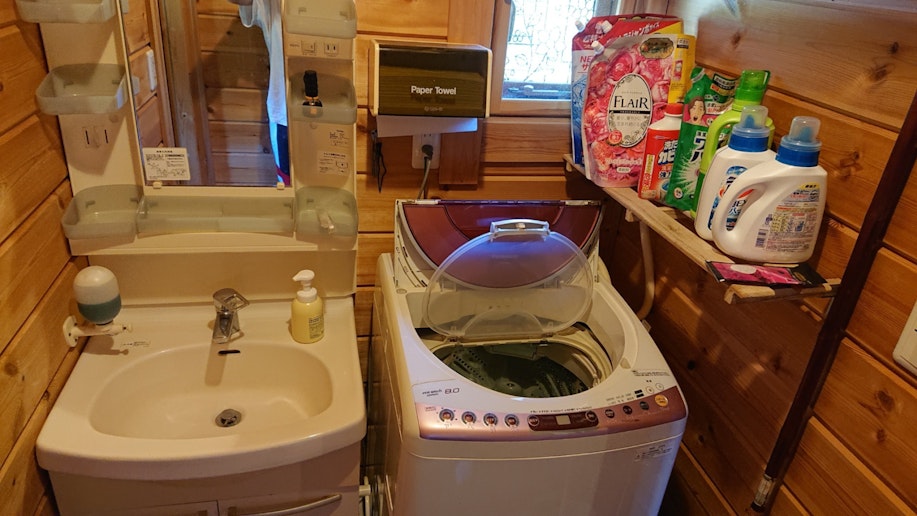 2階洗面台　洗濯機