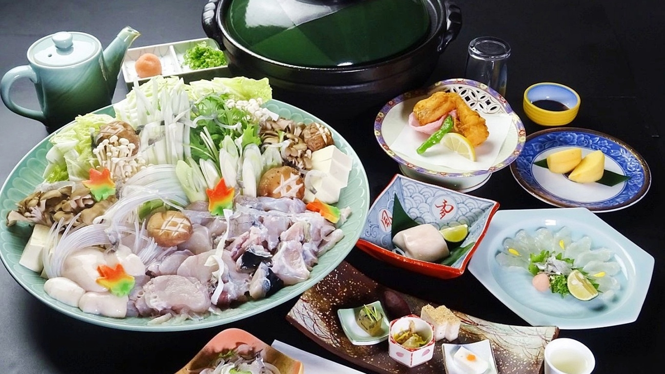 ＜さき楽60＞【淡路島三年とらふぐ会席】とらふぐ尽くし！淡路島の冬を味わうプラン