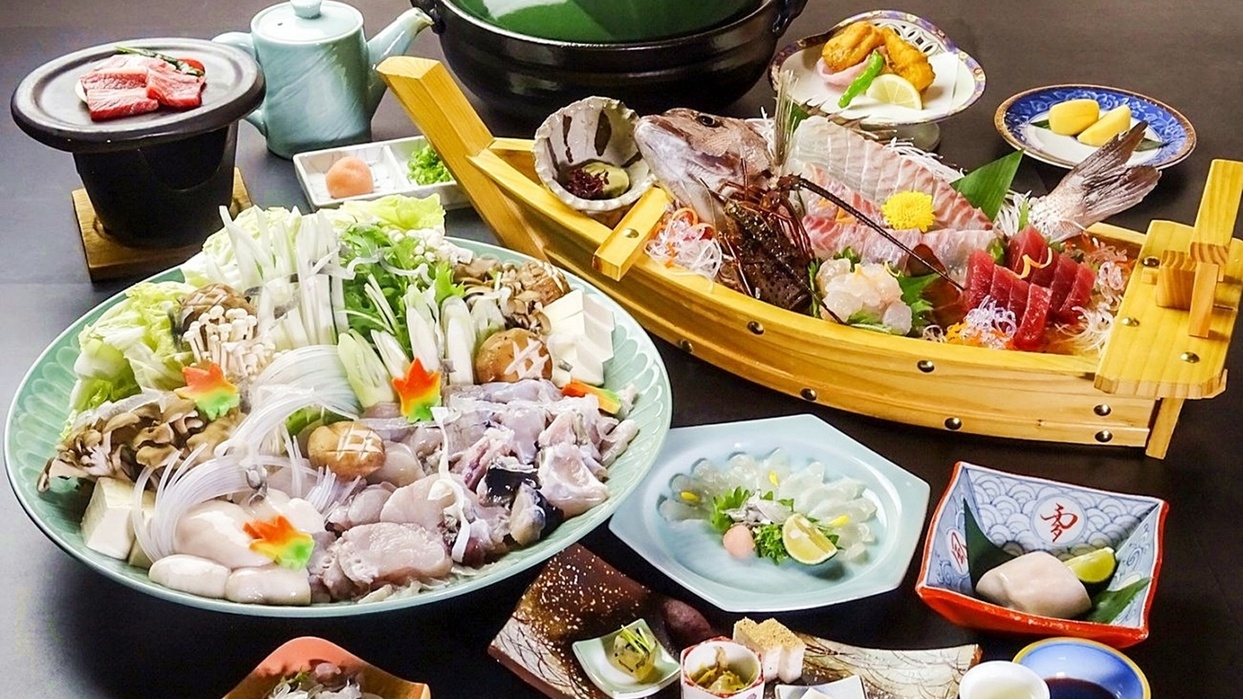 ＜さき楽60＞【淡路島三年とらふぐ上撰会席】ふぐ三昧でたらふく食べよう♪冬の贅沢プラン