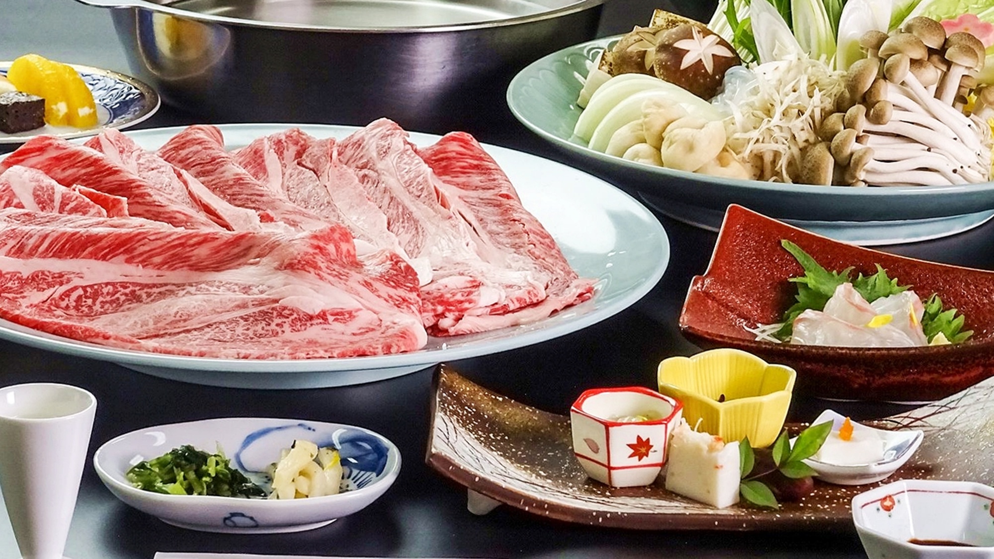 *淡路牛しゃぶ会席～ブランド牛の淡路牛をさっぱりといただく会席