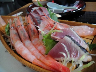 甘海老プランのお造り