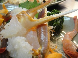 甘い♪美味い♪蟹刺し