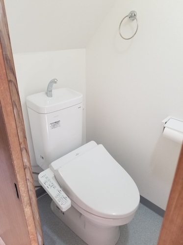 Toilet with washlet