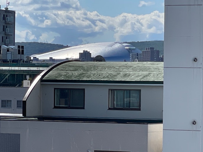 札幌ドームが見えます