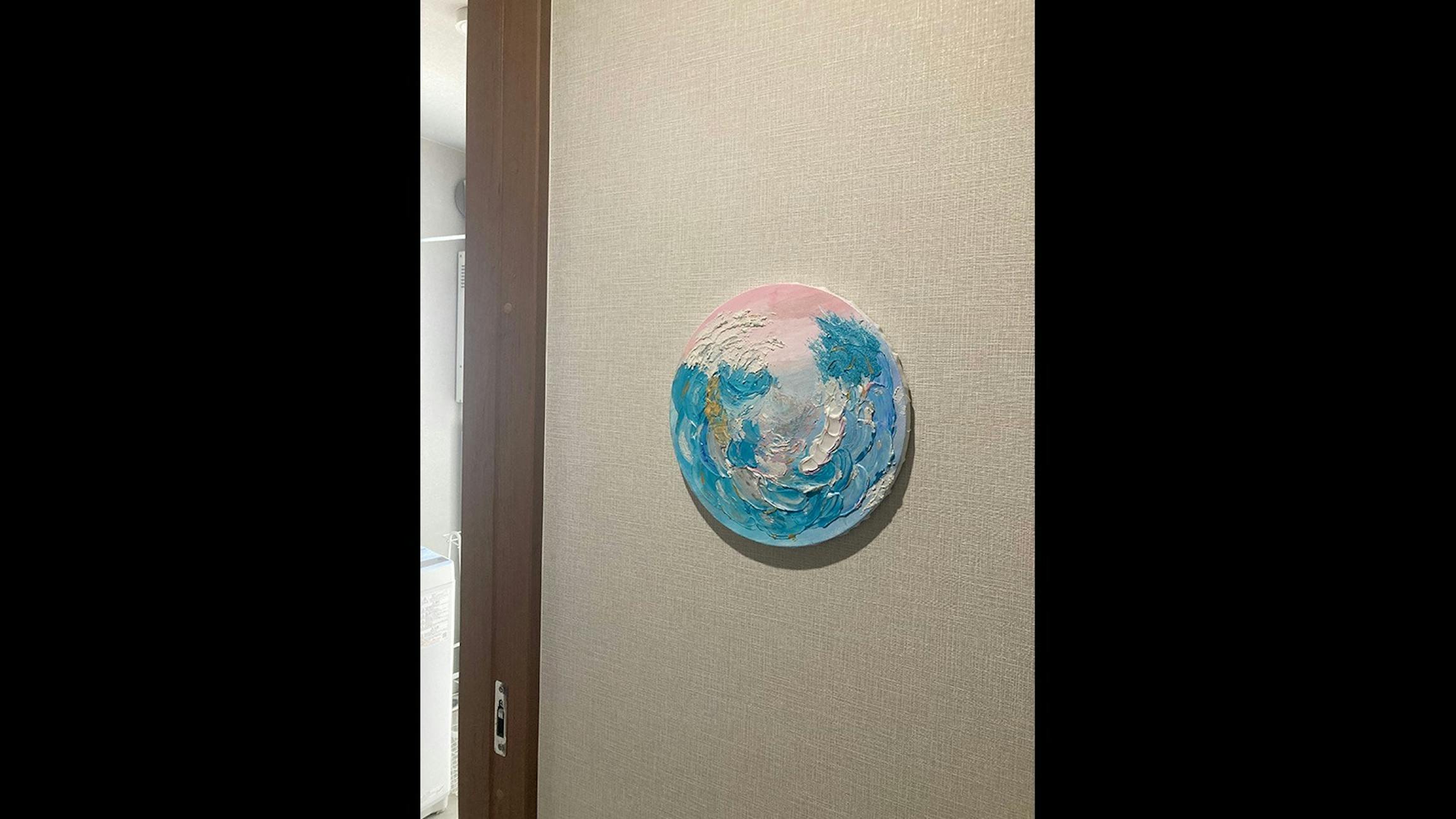 トイレのテクスチャーアート