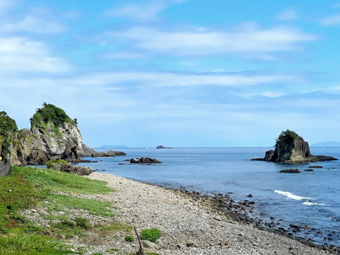 コテージ目の前はすぐ海！