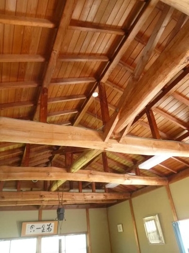 天井の木組み