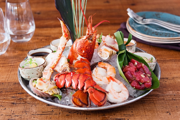 バリ オーシャンフロント シーフードプラッター 一例