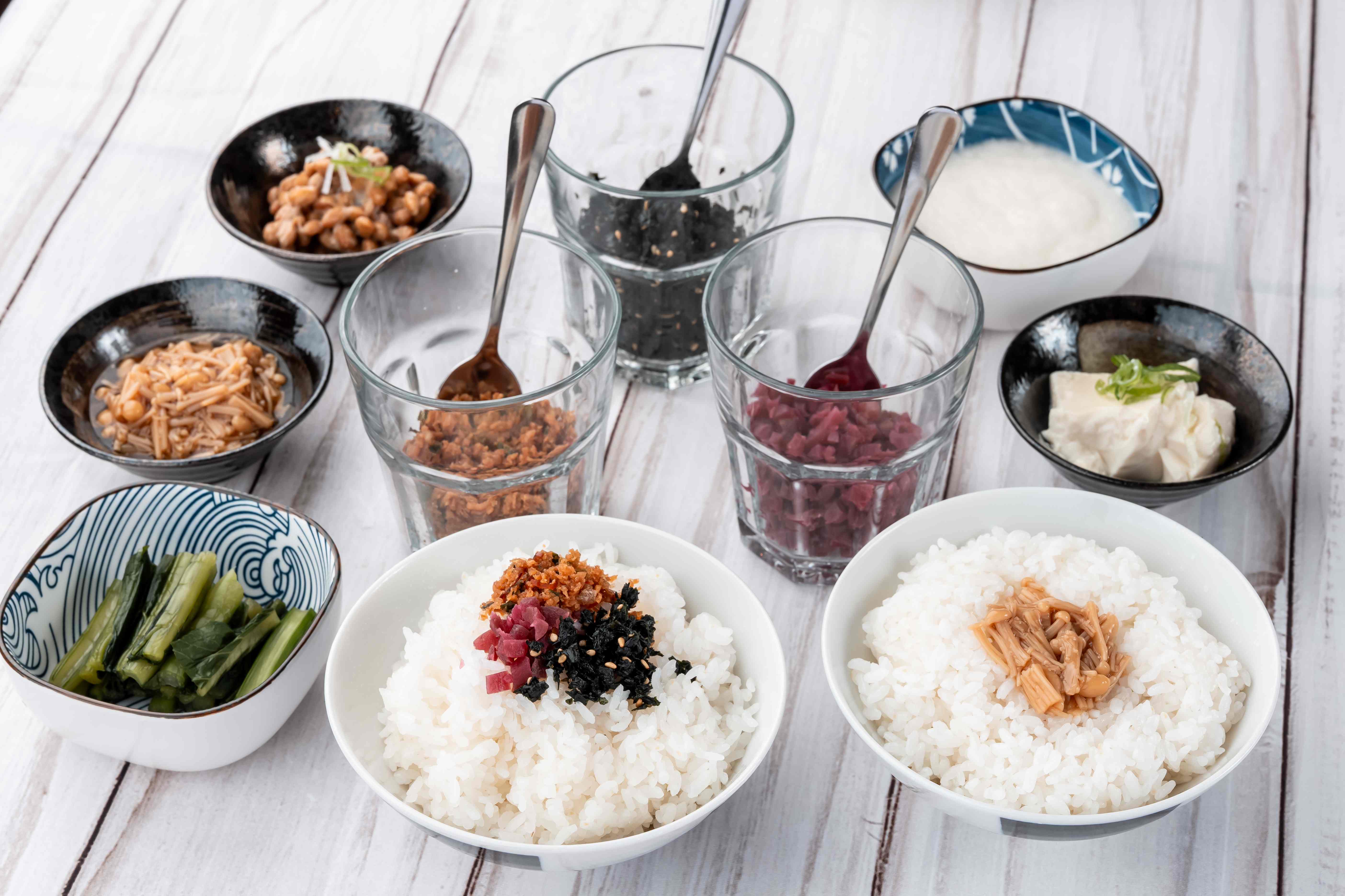 お茶漬けバイキング・手作り豆腐