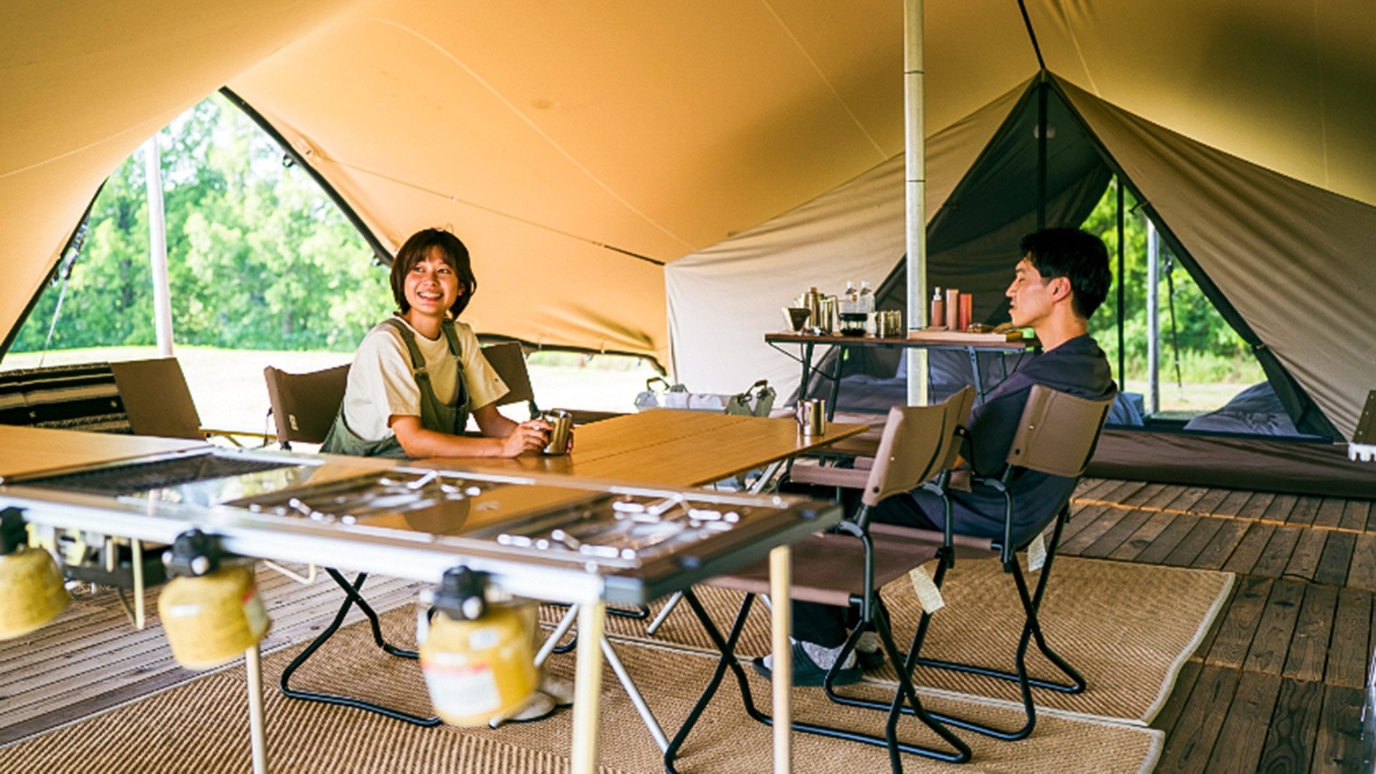 【直前割】【2食付】Restaurant雪峰の季節を愉しむお食事と至福のアウトドアステイ 