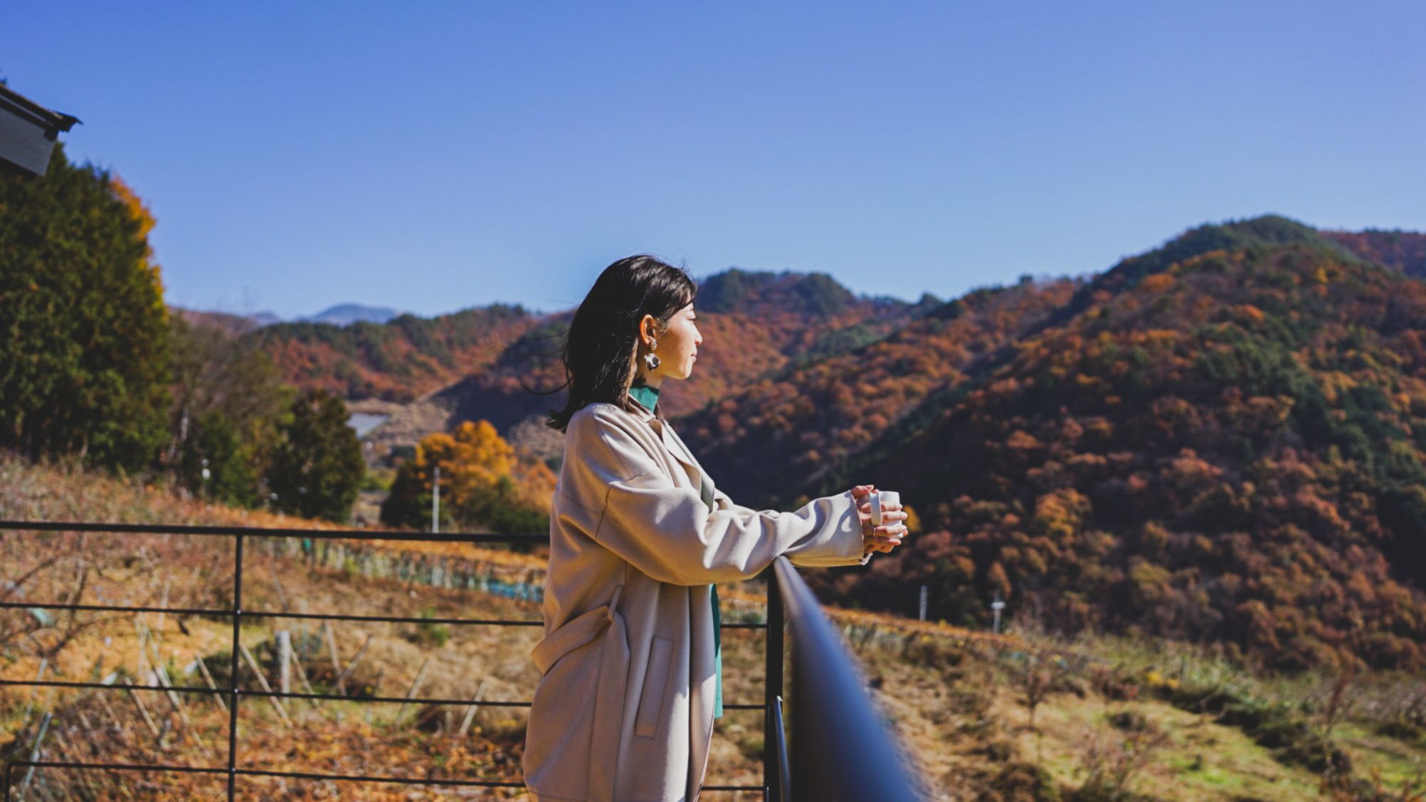 富士山と里山風景を望めるプライベート宿