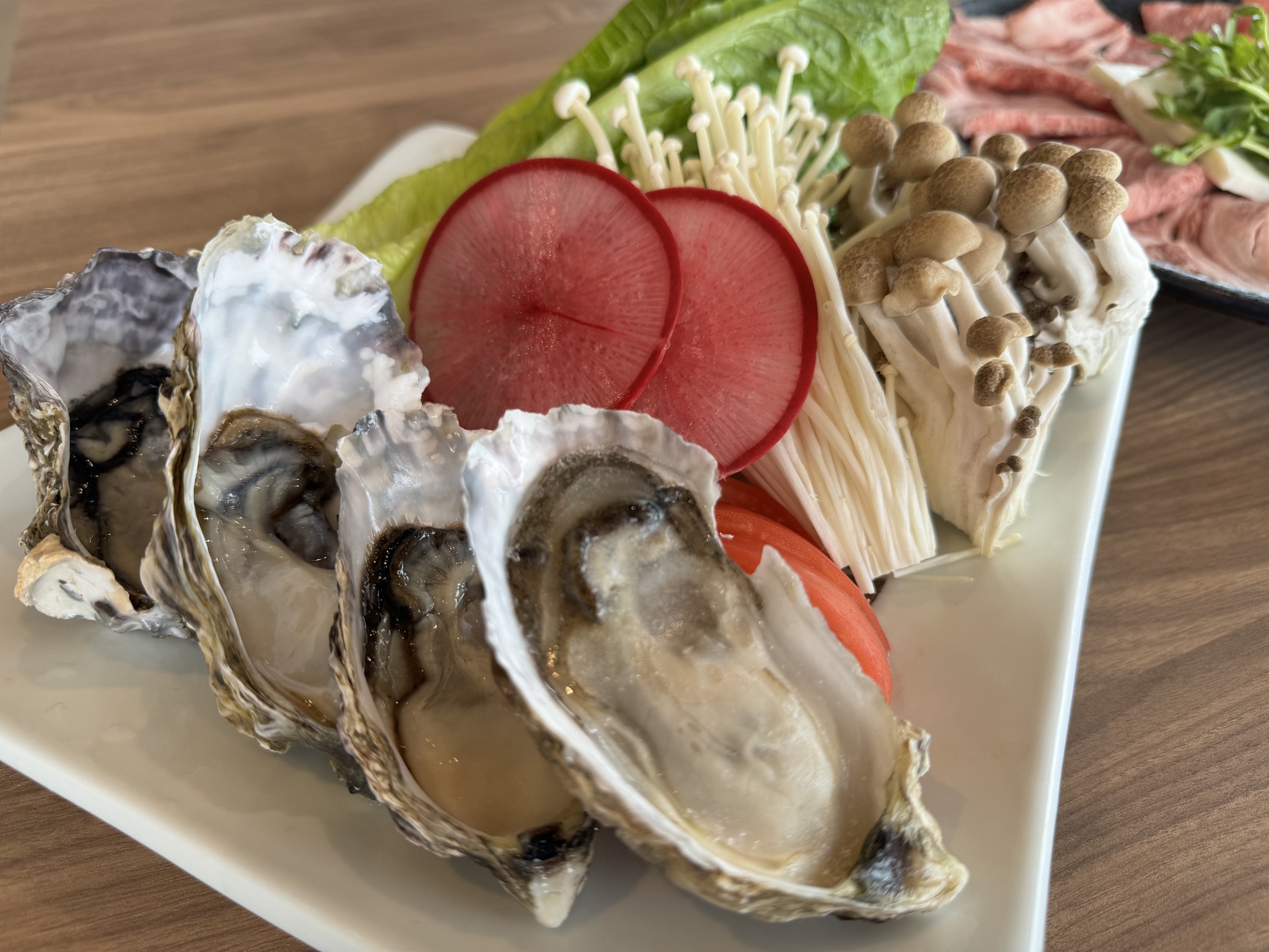 【厳選素材】黒毛和牛と糸島産牡蠣を食すしゃぶ鍋プラン 1泊2食