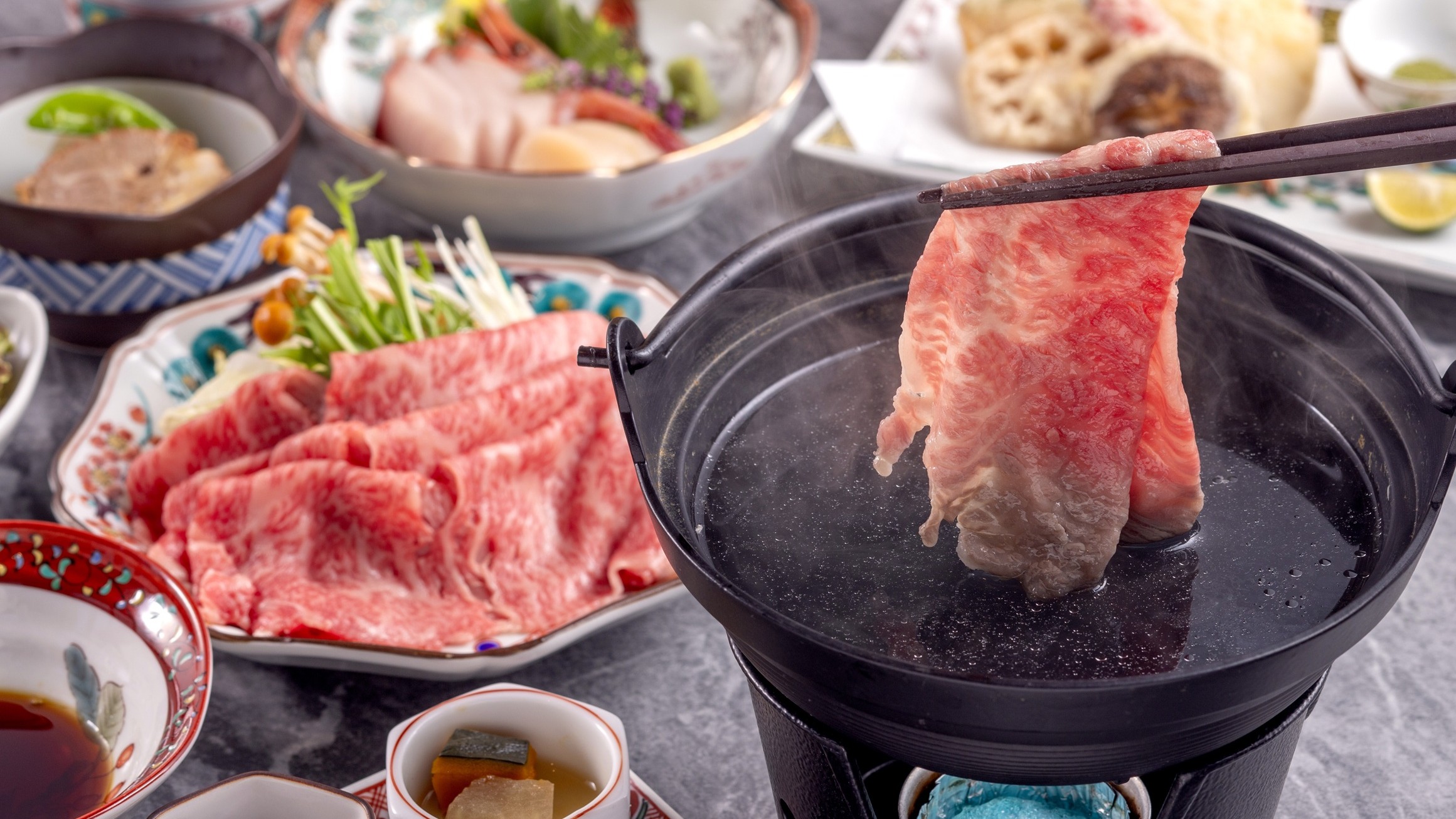 牛しゃぶ付き和洋創作御膳