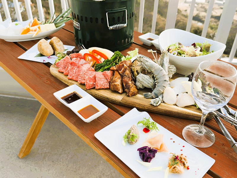 瀬戸内の天空で食すBBQディナープラン
