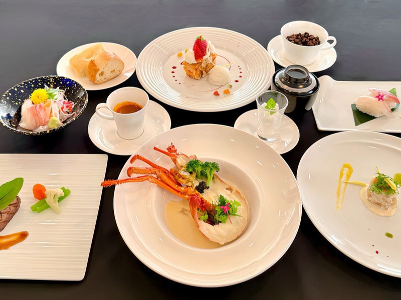 伊勢海老と春彩を使った創作コース(2026年3月〜)