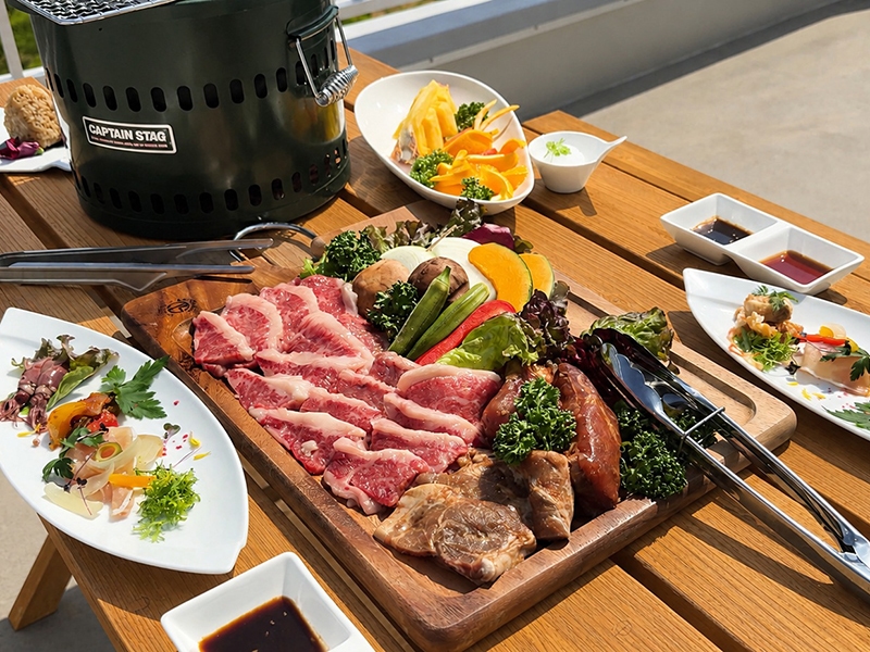 手軽にカフェテラスでBBQディナープラン