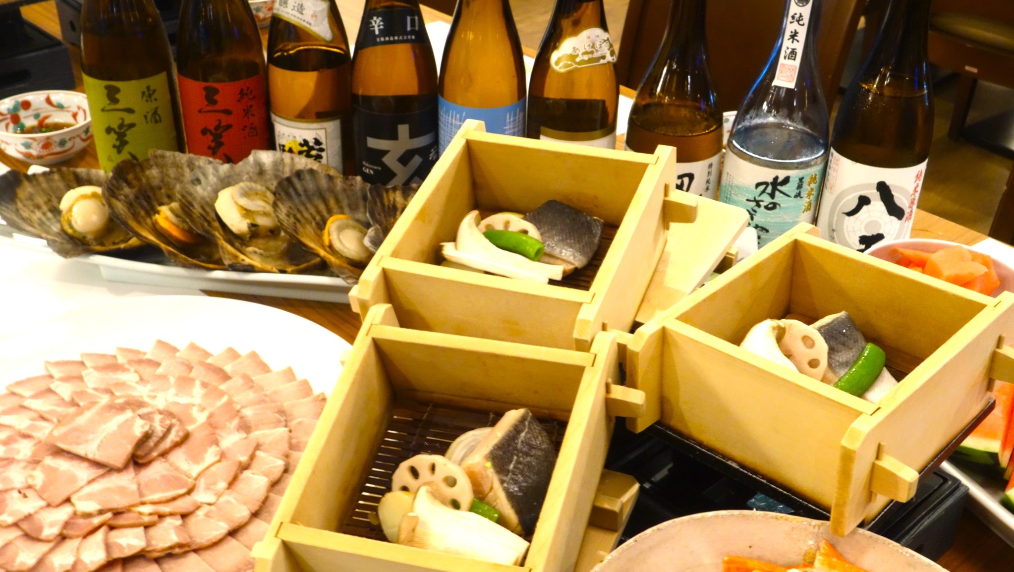 【限定】庄川観光祭花火　せいろ蒸しプラン。夜空彩る花火を特別席で鑑賞できる圧巻のHANBI SHOW