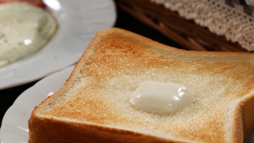 【料理】 朝食(洋) 大島バターで香る食パン*