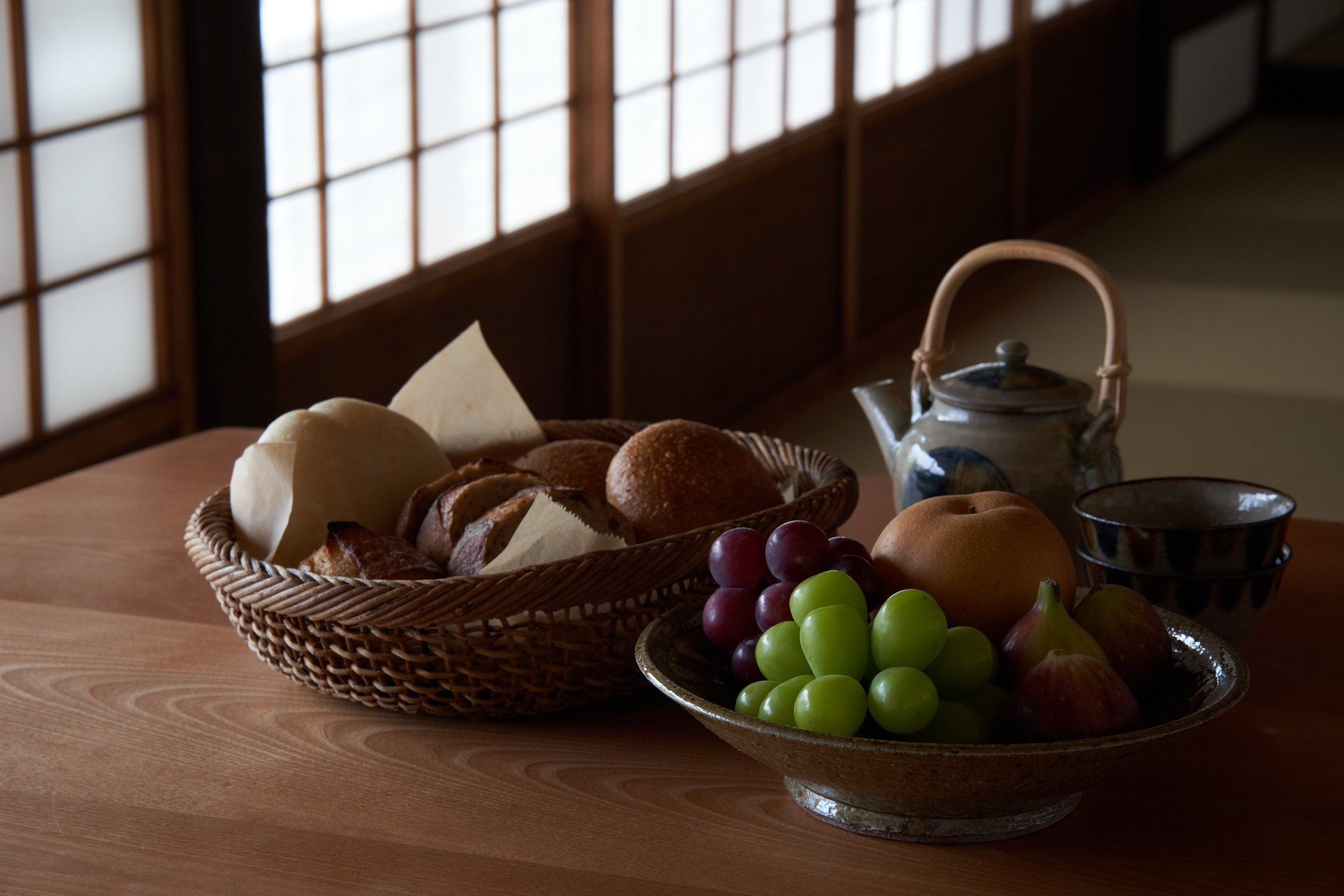 パンと果物