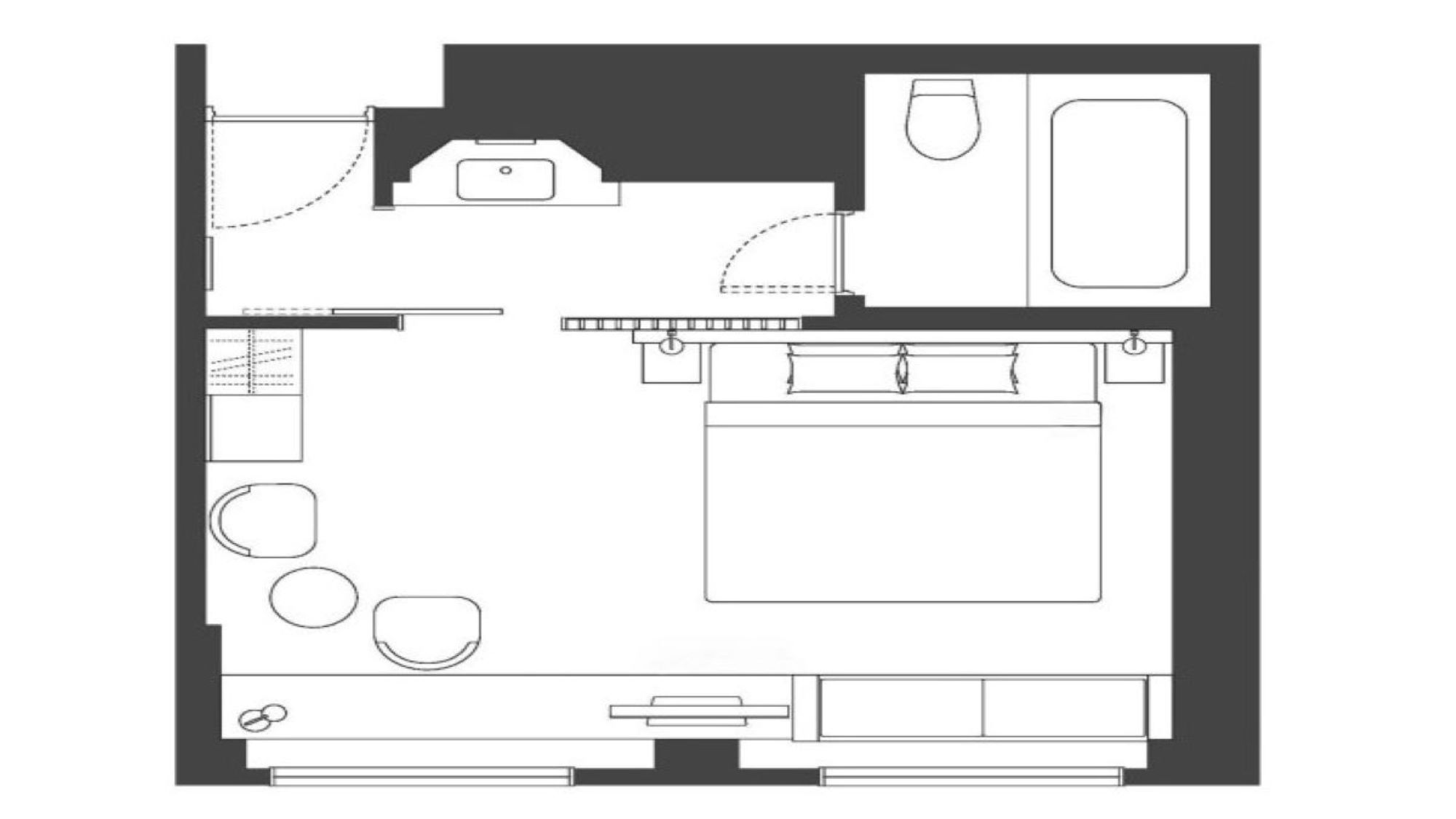 デラックスキングルーム（30.6㎡）（23～24F）