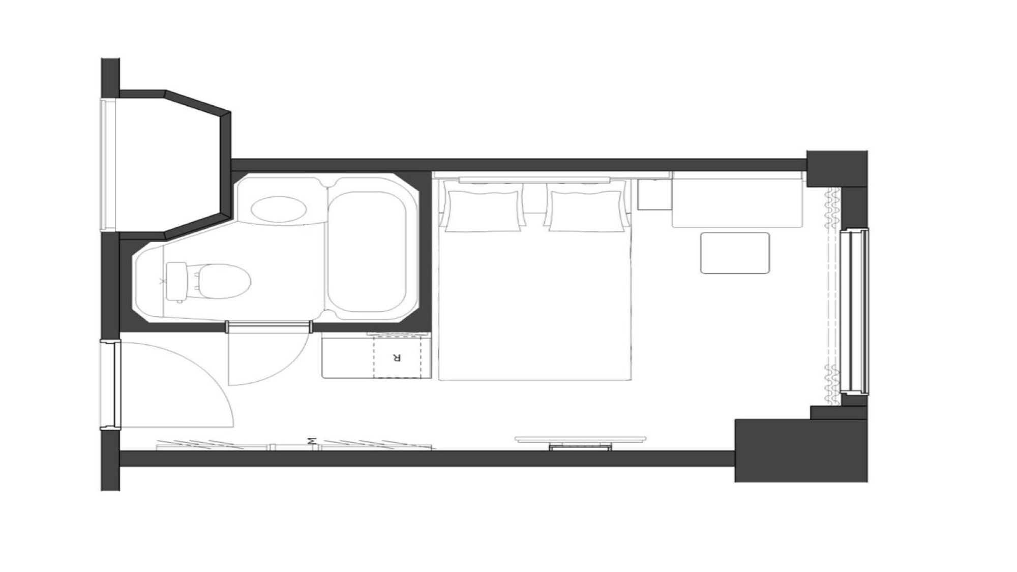 【2024年リニューアル】スタンダードダブルルーム（15.3㎡）