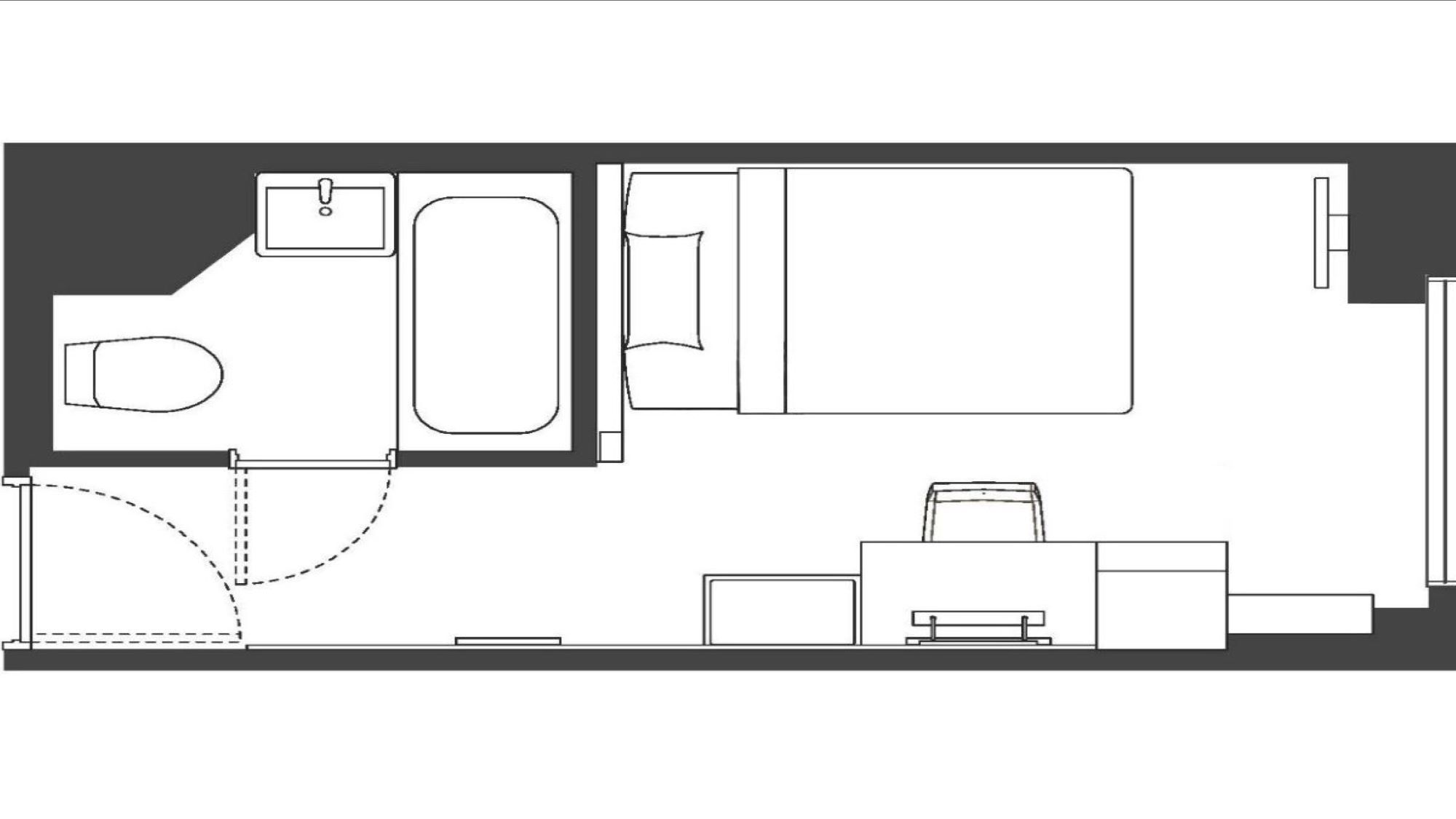 コンフォートダブルルーム（15.3㎡）（20F・22F）