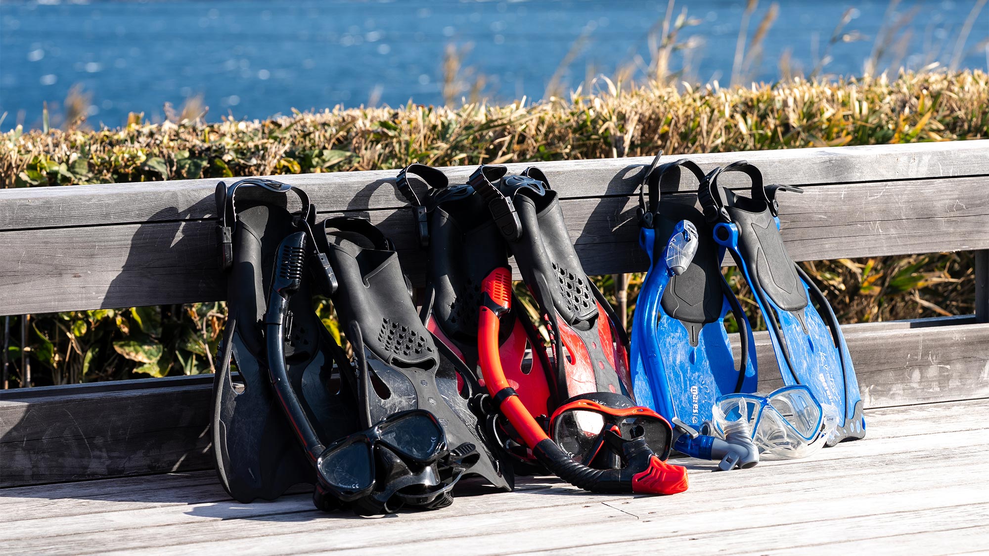 ・【その他】ダイビング・シュノーケリング用のゴーグル・フィンも各種サイズをご用意