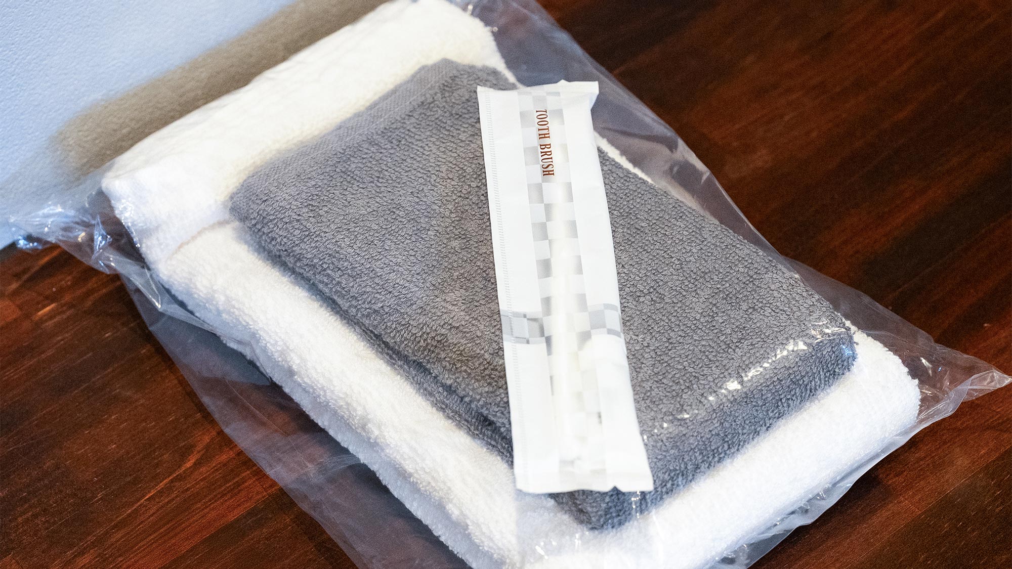 ・【アメニティ】レンタルタオル、有料歯ブラシ