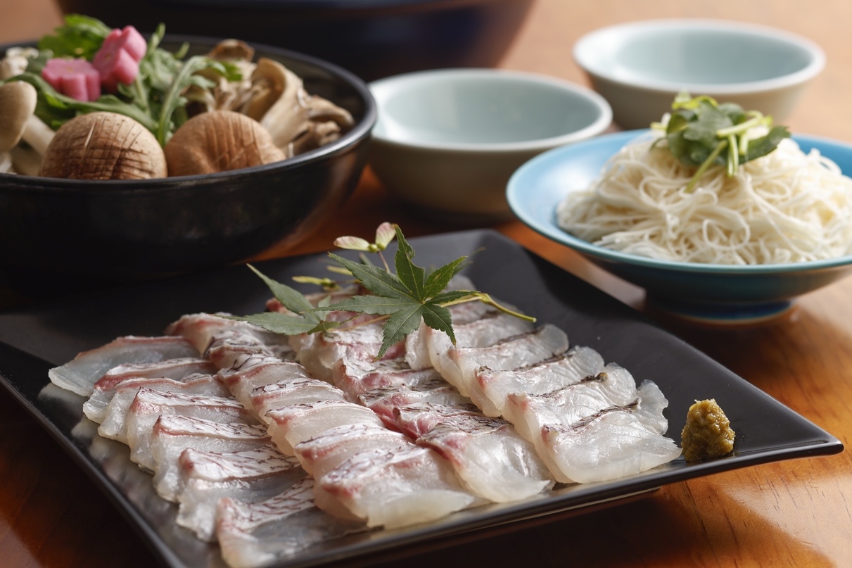 【部屋食】愛犬とお部屋で鯛しゃぶ鍋・お刺身・淡路牛ローストビーフ＆無料朝食付き
