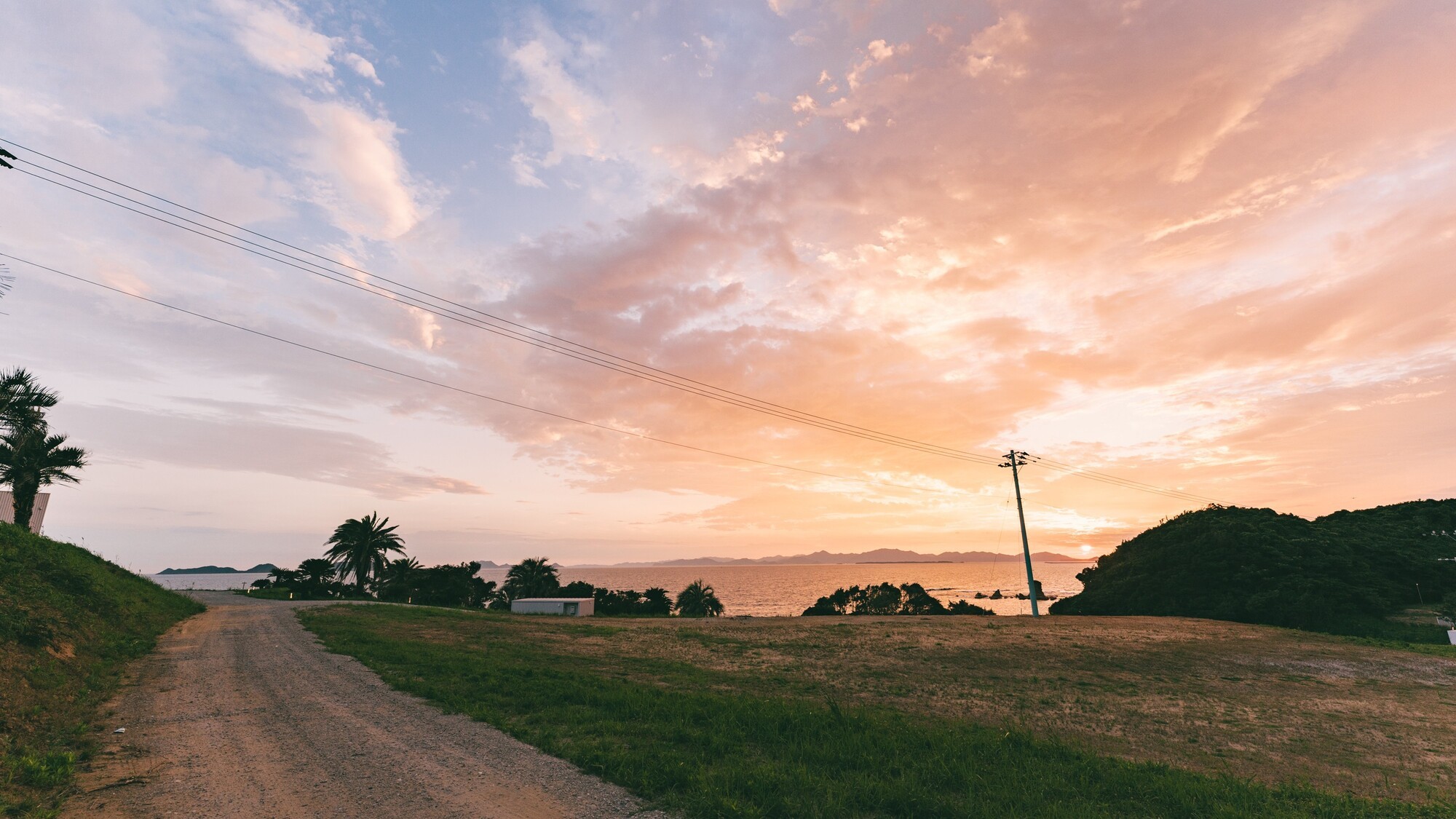 夕暮れ時の風景