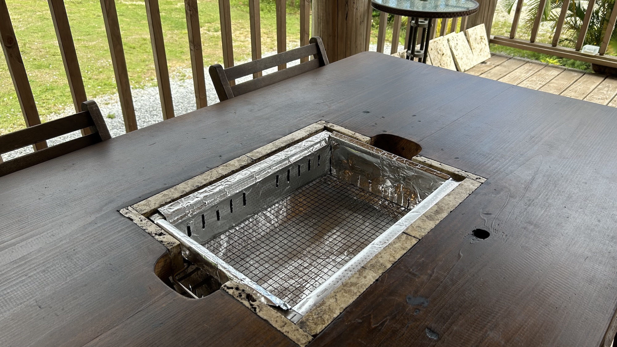 BBQ埋め込み式テーブル