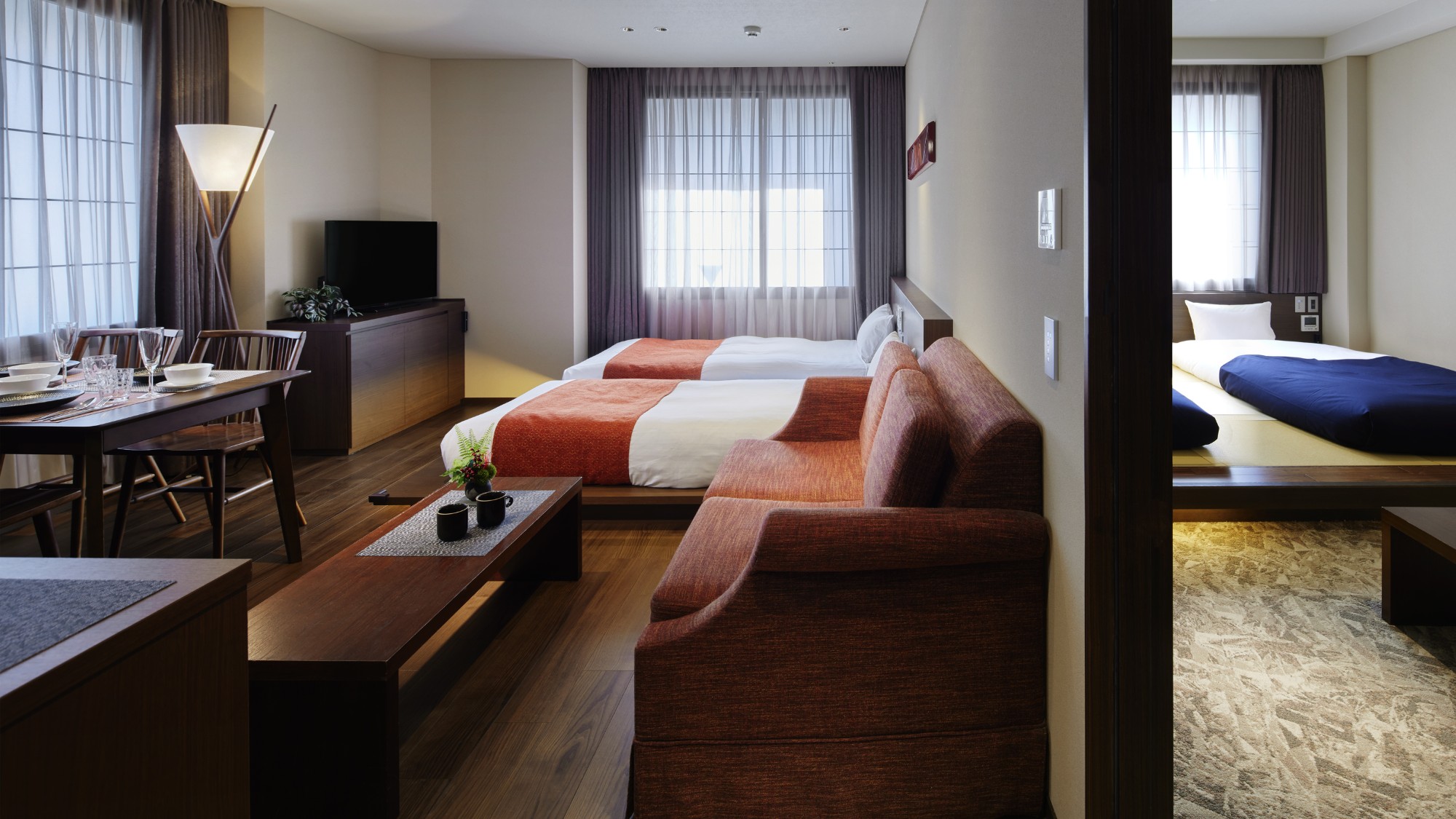 Deluxe 3 beds デラックス3ベッド キッチン付き