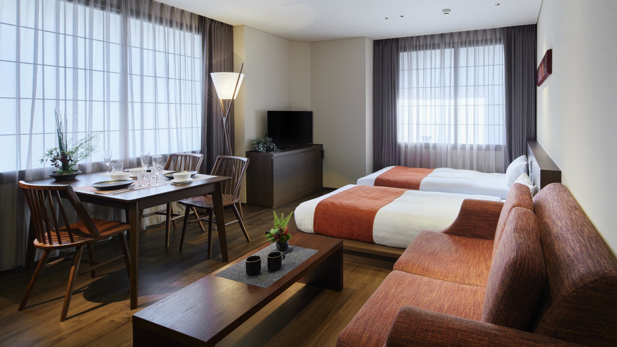 Deluxe 3 beds デラックス3ベッド キッチン付き