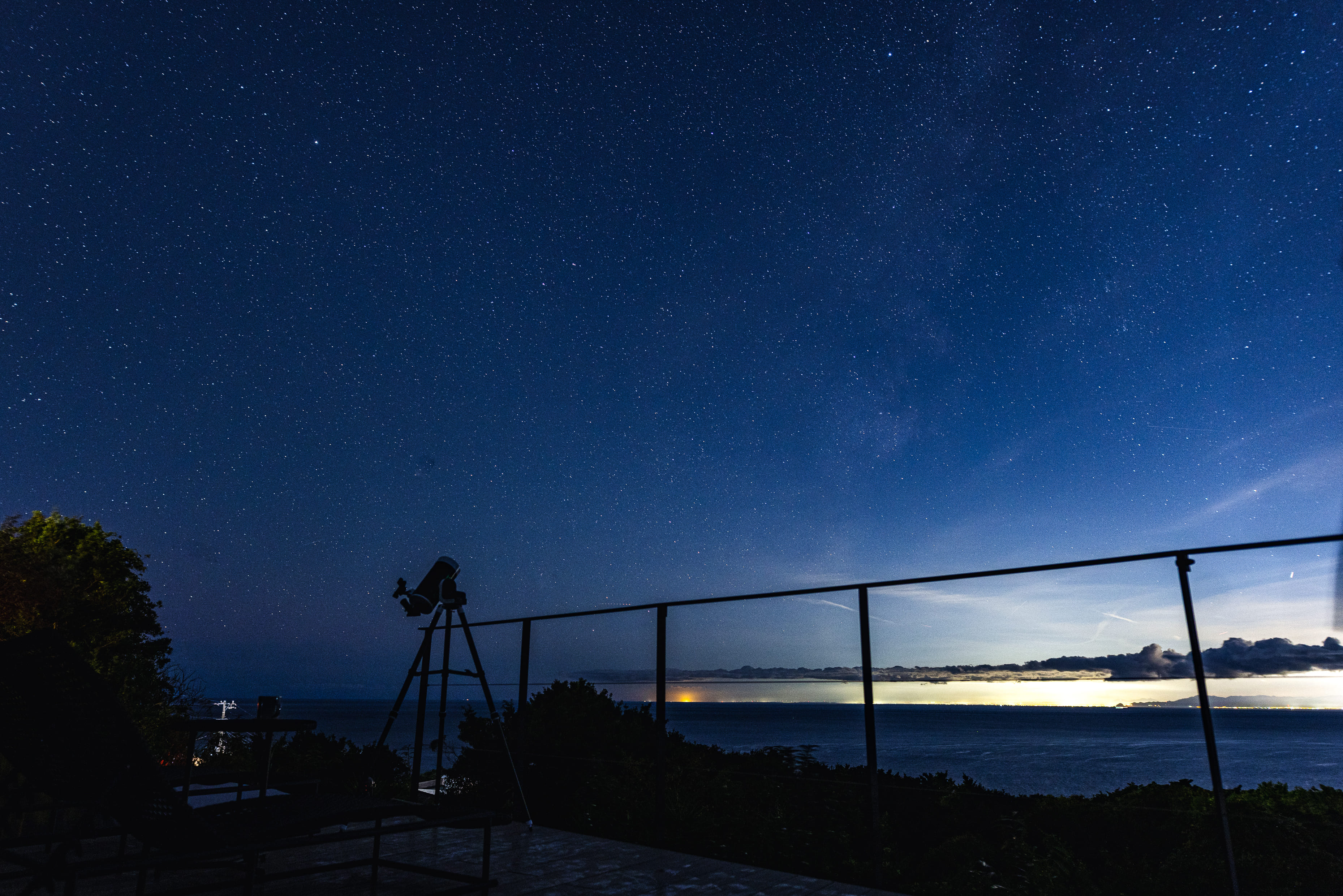 テラスからの星空観察